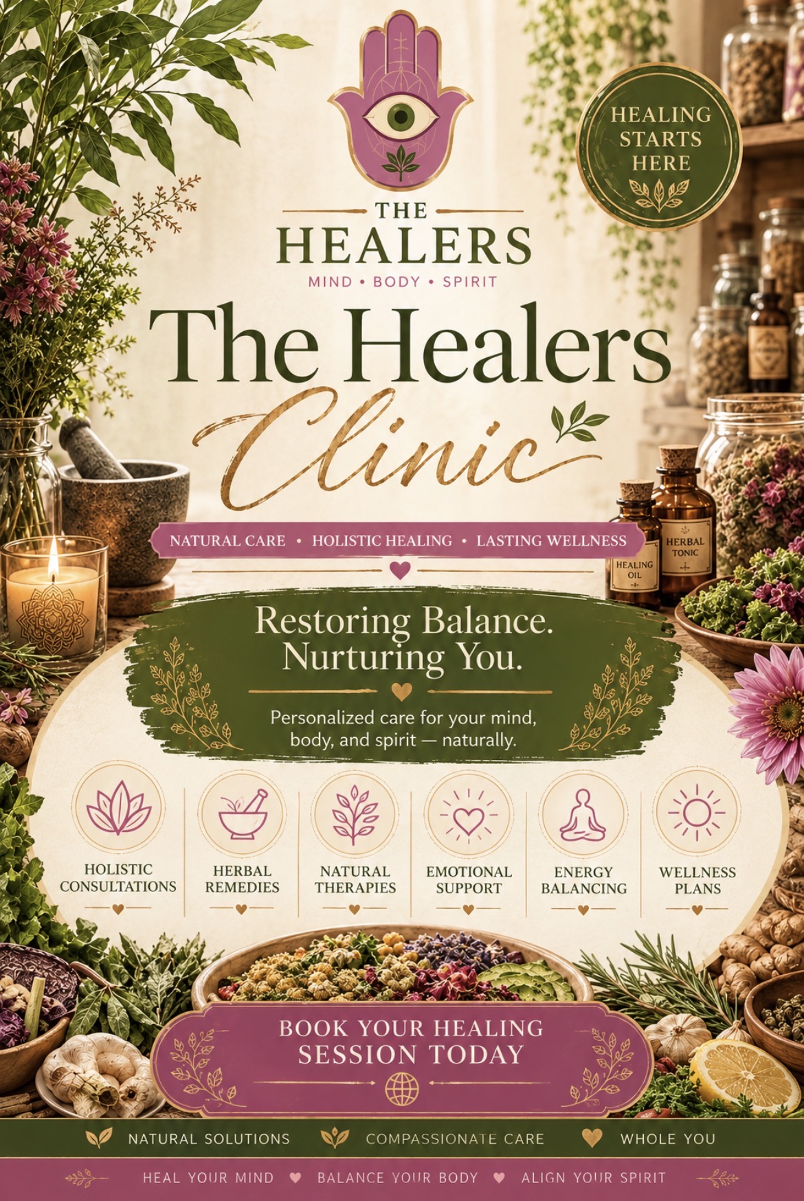 The Healers Clinic apothecary